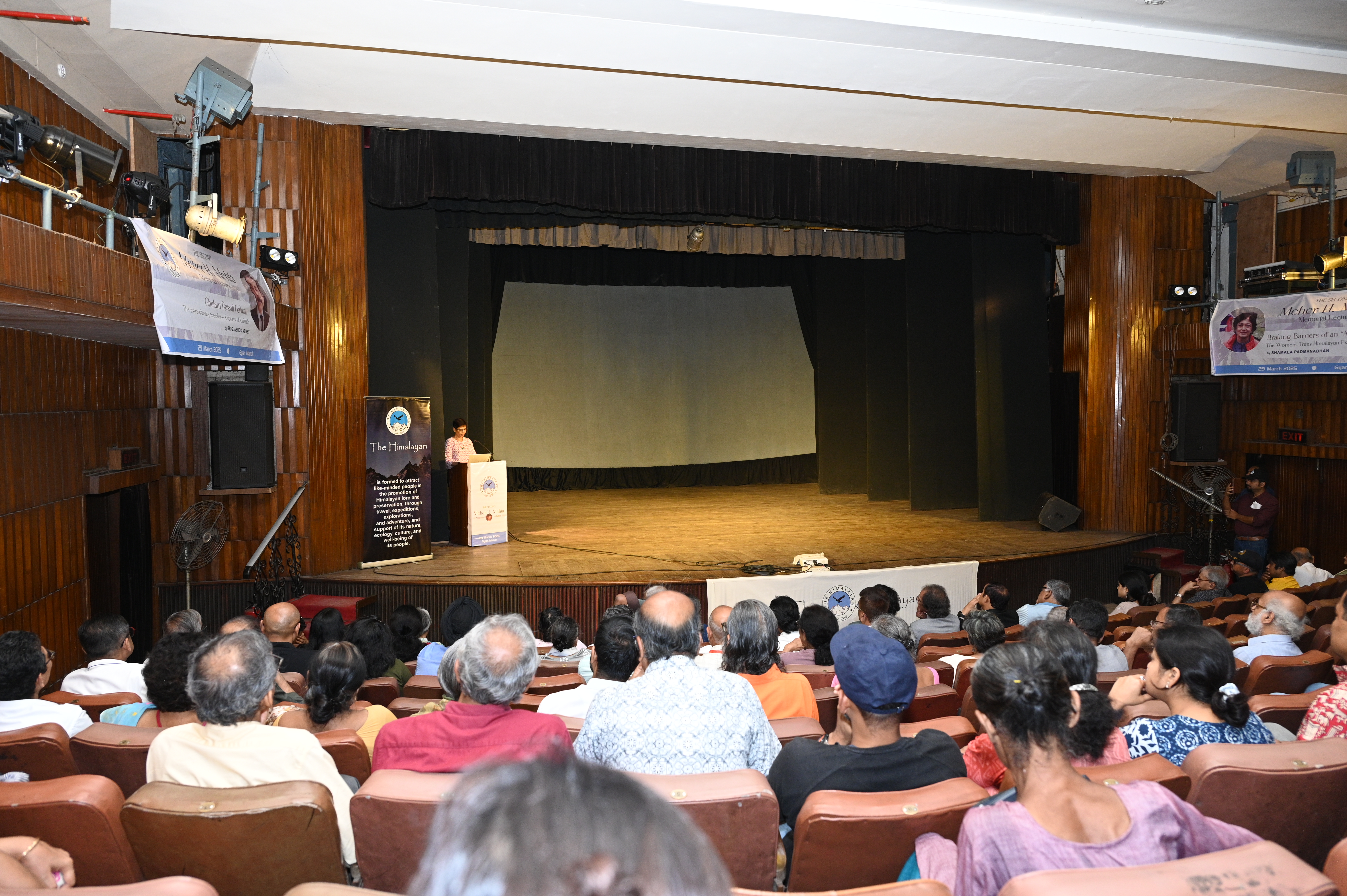 Everester Chetna Sahoo lecturing